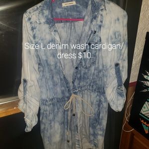 Size L Stone wash denim